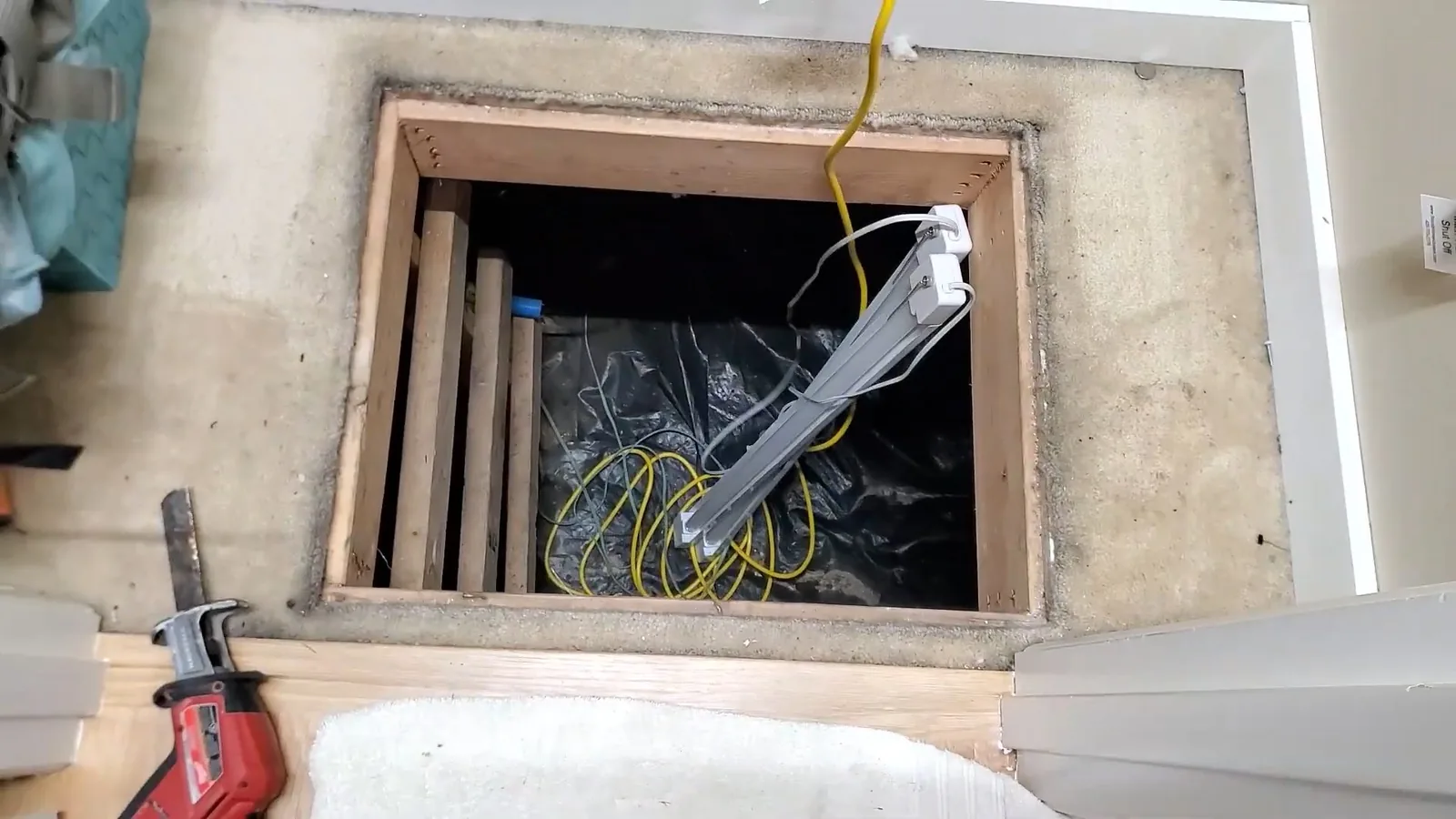 Insulation and ductwork sharing a crawl space with the plumbing during Crawl Space Plumbing service in Alpharetta