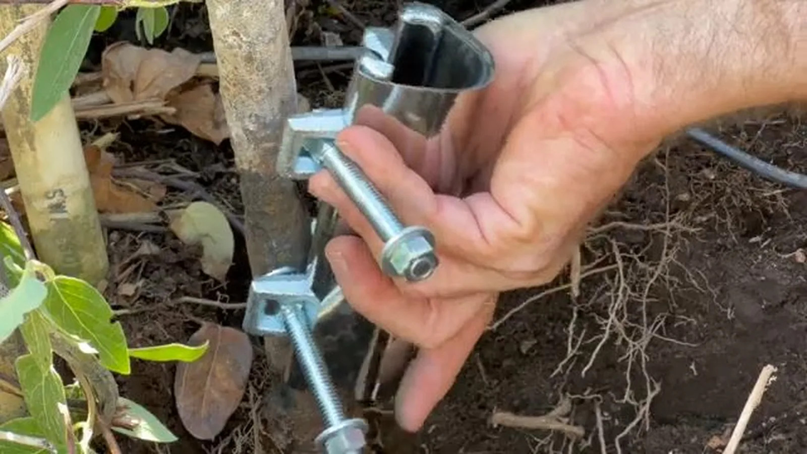 A repaired section of water line under a slab, related to Frozen Pipes in Alpharetta: How to Prep When the Forecast Drops Below 25°F