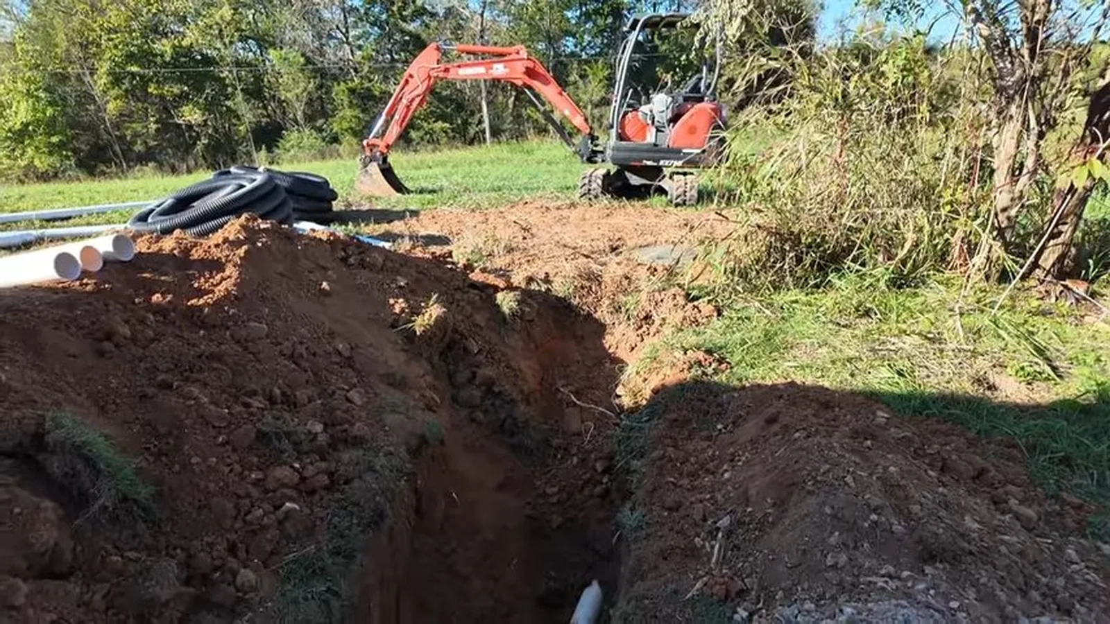 An old cast iron sewer section removed during a full replacement, representing Sewer Line Replacement service